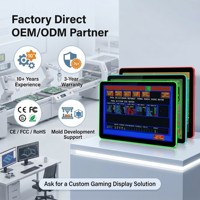 Monitor de Pantalla Táctil LED de 21.5, 23.8 y 27 Pulgadas, Pantalla Táctil 3M/ELO RS232 USB con Halo LED para Máquinas de Juegos de Habilidad