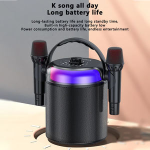 ลำโพงคาราโอเกะ New Symphony Lighting K Song พร้อมไมโครโฟน ลำโพงบลูทูธคาราโอเกะพร้อมไมโครโฟน - Product Image 5