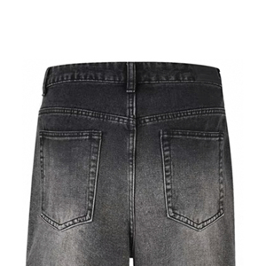 High Quality Tailor-Made Blue Denim Bell Bottom <strong>Trousers</strong> for <strong>Men</strong> Vintage Style with Unique Logo Solid <strong>Pattern</strong> for Winter - Product Image 4