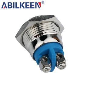 1NO 3A/36VDC Cao Round Cap Tuôn Ra Vít Thiết Bị Đầu Cuối 16 Mm 5/8 "Kim Loại Momentary Push Button Chuyển - Product Image 3