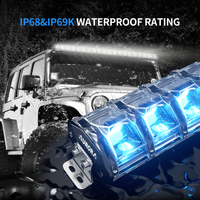 Barre lumineuse LED Aurora Patent Offroad RGB pour voiture, camion, VTT, UTV, dimmable, 10 pouces, Evolve
