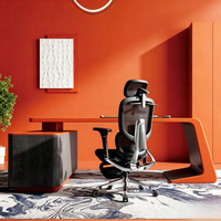 Chaise de bureau ergonomique moderne et respirante en maille de qualité supérieure avec accoudoirs 4D pour la maison, l'hôtel et le bureau scolaire