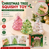 Jouet Squishy Arbre de Noël en Maltose, Doux, à Remontée Lente, Anti-Stress, Jouet Sensoriel à Presser pour Enfants et Adultes