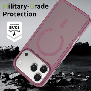 Étui de téléphone magnétique de luxe pour <span class=keywords><strong>iPhone</strong></span> 18 17 <span class=keywords><strong>Pro</strong></span> Max, finition mate cerise foncée, toucher soyeux, antichoc, <span class=keywords><strong>coque</strong></span> de protection personnalisée pour téléphone portable - Product Image 6