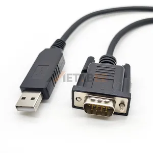 Serial VGA DB15 DB25 D sub 15 25 Pin RS232 232/485 to USB H-I-D HDD Converter Cable with 30cm