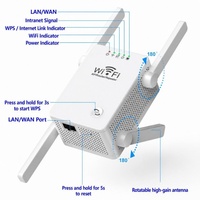 Répéteur WiFi 300M à 4 antennes, amplificateur de signal sans fil pour routeur domestique, prise US/EU, amplificateur de signal WiFi