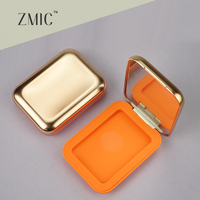 Boîtier de poudre compacte de luxe personnalisé avec miroir, vide, pour blush, fond de teint, emballage en plastique, palette de maquillage pour correcteur et poudre