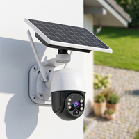 Caméra de sécurité solaire Jortan JT-8181XM 1080P IP66 étanche avec vision nocturne couleur 4MP, WiFi, carte mémoire et stockage cloud