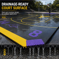 Lantai Lapangan Basket 20x25FT, Kit, Luar Ruangan / Dalam Ruangan