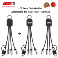Chargeur de téléphone miniature B2B qui brille dans le noir, porte-clés USB/Type-C/impression de logo OEM, offres en gros pour imprimante promotionnelle, ordinateur, pas cher