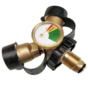 Adaptateur de gaz propane pour camping-car, type Y, Pol vers Qcc1, avec jauge, pour utilisation en camping-car, en acier doré - Product Image 5