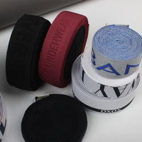 Logo personnalisé pour hommes, Boxer, sous-vêtements, bande de taille, slips, Nylon, Polyester, Spandex, Jacquard, bandes élastiques