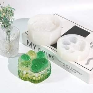 Đầu riserdiy kim cương mèo claw lưu trữ hộp Silicone khuôn kẹo lưu trữ đồ trang sức hộp nhỏ giọt keo khuôn - Product Image 2