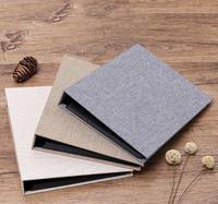 Album photo personnalisé avec logo, sublimation, reliure thermique, couverture en tissu de lin, auto-adhésif, album de scrapbooking pour mariage