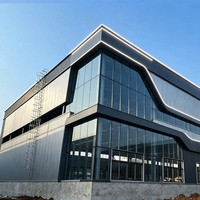 Estructura Deportiva para Cancha de Fútbol y Baloncesto Interior, Estructura Prefabricada, Diseño de Edificio Moderno, Construcción Rápida