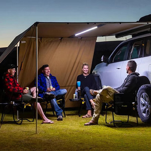 Tente latérale pour voiture. Parasol et abri contre la pluie pour excursions en voiture en plein air. Tente latérale en vinyle pour camping, pour auvent de voiture. - Product Image 3