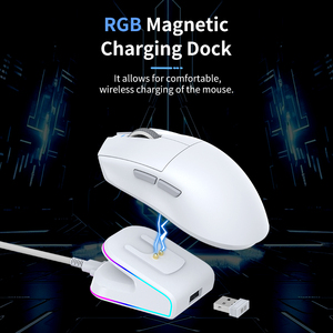 Chất Lượng Cao Siêu Ánh Sáng <span class=keywords><strong>5D</strong></span> 3395 Cảm Biến 26000Dpi 3 Chế Độ Dua 8K Sạc Dock Chuột Tùy Chỉnh Máy Tính Xách Tay Không Dây Chuột Chơi Game - Product Image 6