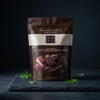 Sachets personnalisés en aluminium avec logo imprimé en PE, qualité alimentaire, certifiés ROHS, sachets refermables pour chocolat, résistants à l'humidité, sacs en plastique