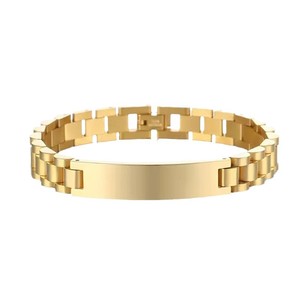 2025 braccialetto curvo da uomo in acciaio inossidabile di lusso Best Seller può intagliare cinturino in metallo <span class=keywords><strong>bracciale</strong></span> <span class=keywords><strong>con</strong></span> barra per incisione - Product Image 5