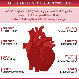 400mg Coenzyme Q10 Food <b>Supplements</b> Healthcare <b>Herbal</b> <b>Supplement</b> Health Halal Ubiquinol Coq10 Softgels Coq10 <b>Supplement</b> Coq10 - Product Image 3