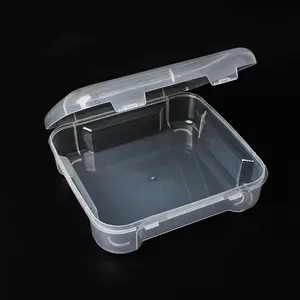 29578 8x8 in Plastic Transparent Office Paper craft Art Storage Box organizer card organizer