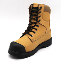 Bottes de sécurité CSAfactory 8' en cuir nubuck avec embout en acier et injection de PU