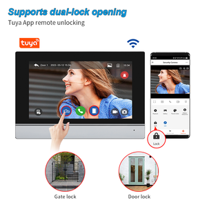 XINSILU Ip مع شاشة فيديو متعددة العائلات نظام اتصال داخلي Wifi فيديو Ip جرس الباب Tuya تطبيق للأمن - Product Image 4