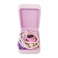 Digital Finger Tally Counter Glass 99 Tesbih avec PE Box Case Perle Perles de prière Islam Electronic Chapelet Pin Gauge for Eid Gifts