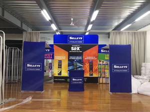 Portable Foldable Aluminum Tube Trade Show Display Stand 10 X 20 Booth Exhibition <strong>Removable</strong> Eco-Friendly Light <strong>Box</strong> - Product Image 5