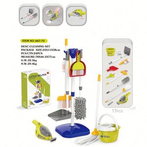 Juego de Juguetes de Limpieza para Niños, Regalo para Niños Pequeños, Incluye Escoba, Mopa, Plumero, Recogedor, Cepillos y Trapo - Product Image 2