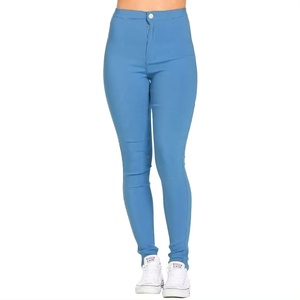 Femmes Tendance Taille Haute Slim Fit Confort Jeggings Jeans Stretchy Denim Pants Work Casual - Product Image 4