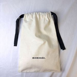 Eco-Friendly Biodegradable Organic Cotton <b>Drawstring</b> <b>Pouches</b> for Gift Use with Custom Logo - Product Image 2