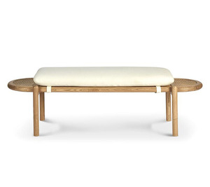 Mueble nórdico moderno personalizado con cama grande, mueble de madera de ratán - Product Image 6