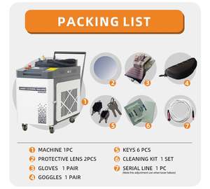 Machine de nettoyage au laser à fibre commerciale 3KW, élimination de la rouille, laser continu, table de nettoyage au laser, nettoyage de la peinture, nettoyage des graffitis, nettoyage de la saleté - Product Image 5