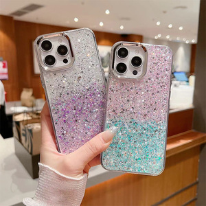 Funda de Teléfono Móvil de Moda para <span class=keywords><strong>Mujer</strong></span>, con Purpurina y Lentejuelas de Colores, a Prueba de Golpes, de Gel TPU, para 16 17 Pro Max - Product Image 4