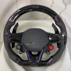Volante <span class=keywords><strong>de</strong></span> cuero <span class=keywords><strong>de</strong></span> fibra <span class=keywords><strong>de</strong></span> carbono <span class=keywords><strong>de</strong></span> alto rendimiento para carros Golf 7 - Product Image 1