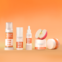 Usine OEM Panthenol ensemble complet de soins de la peau nettoyage en douceur nettoyant pour le visage kit de soins de la peau hydratant vitamine b5 ensemble de soins de la peau