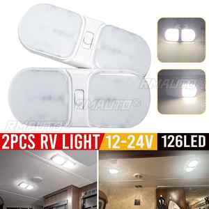 1/2 Piezas Luz de Lectura LED para RV 12-24V con Interruptor, Lámpara de Techo para Cabina, Luz Interior para Remolque, Cámper, RV - Product Image 1