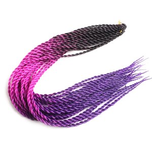 Trecce Senegalesi Sintetiche Ombre da 24'' per Acconciature Crochet, <span class=keywords><strong>Extension</strong></span> Capelli Sottili per Donne - Product Image 6