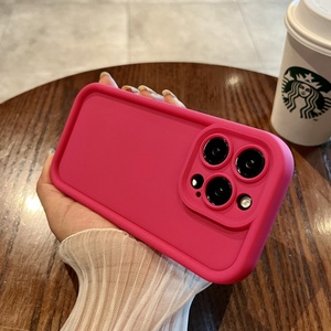 Funda Protectora de TPU Suave Color Caramelo para Teléfono Móvil iPhone 16 15 14 13 12 17 Pro Max Plus, Protección de Lente, Precio al por Mayor - Product Image 6
