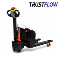 Transpalette Électrique 2000kg Entièrement Électrique avec Plateforme, Levée 200mm, Moteur DC, Batterie Plomb-Acide - Distributeur Grossiste
