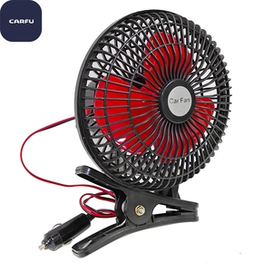 Kipas Pendingin Mobil Osilasi CARFU 6 Inci <span class=keywords><strong>12v</strong></span> 2 Kecepatan dengan Klip dan Colokan Pemantik Rokok untuk Truk RV - Product Image 2