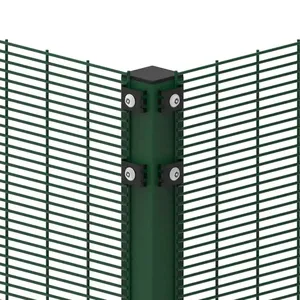 Factory Supplier 3D Models Curved Diamond Double Decorative Wire Mesh Fence 358 868 Anti-climb Security Fence for Railway Metal
