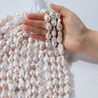Perles de culture baroques blanches naturelles de qualité 4A, en gros, grande taille, 14-20 mm