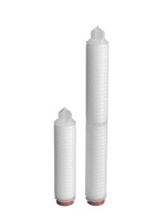 Cartouche filtrante plissée à haut débit 10 pouces 226 demi-anneau membrane PP 0,1 à 100 microns 4000L/H pour le traitement de l'eau