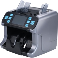 Compteur de billets 22C à double capteur CIS, écran tactile TFT 4,3 pouces, compteur de valeur multi-devises pour l'audit et la réconciliation bancaires