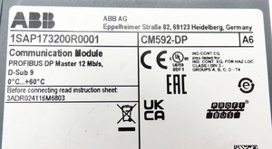 CM592-DP 1SAP173200R0001 ซีรีส์ AC500 โมดูลการสื่อสาร PROFIBUS DP PLC - Product Image 5
