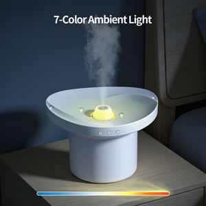 Humidificador ultrasónico de última generación con gotas danzantes, difusor de aromaterapia con luces de siete colores cambiantes - Product Image 4