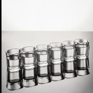 <span class=keywords><strong>2.2</strong></span> oz temizle ağır taban Tequila Espresso Talavera kare Shot cam votka viski Tequila için özel Logo ile - Product Image 5