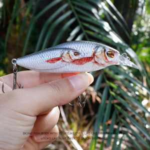 VTAVTA 12.5cm,10.5g leurres de pêche Minnow Crank Bait Crankbait Bass Baits Set Kit Tackle Treble Hook - Product Image 6